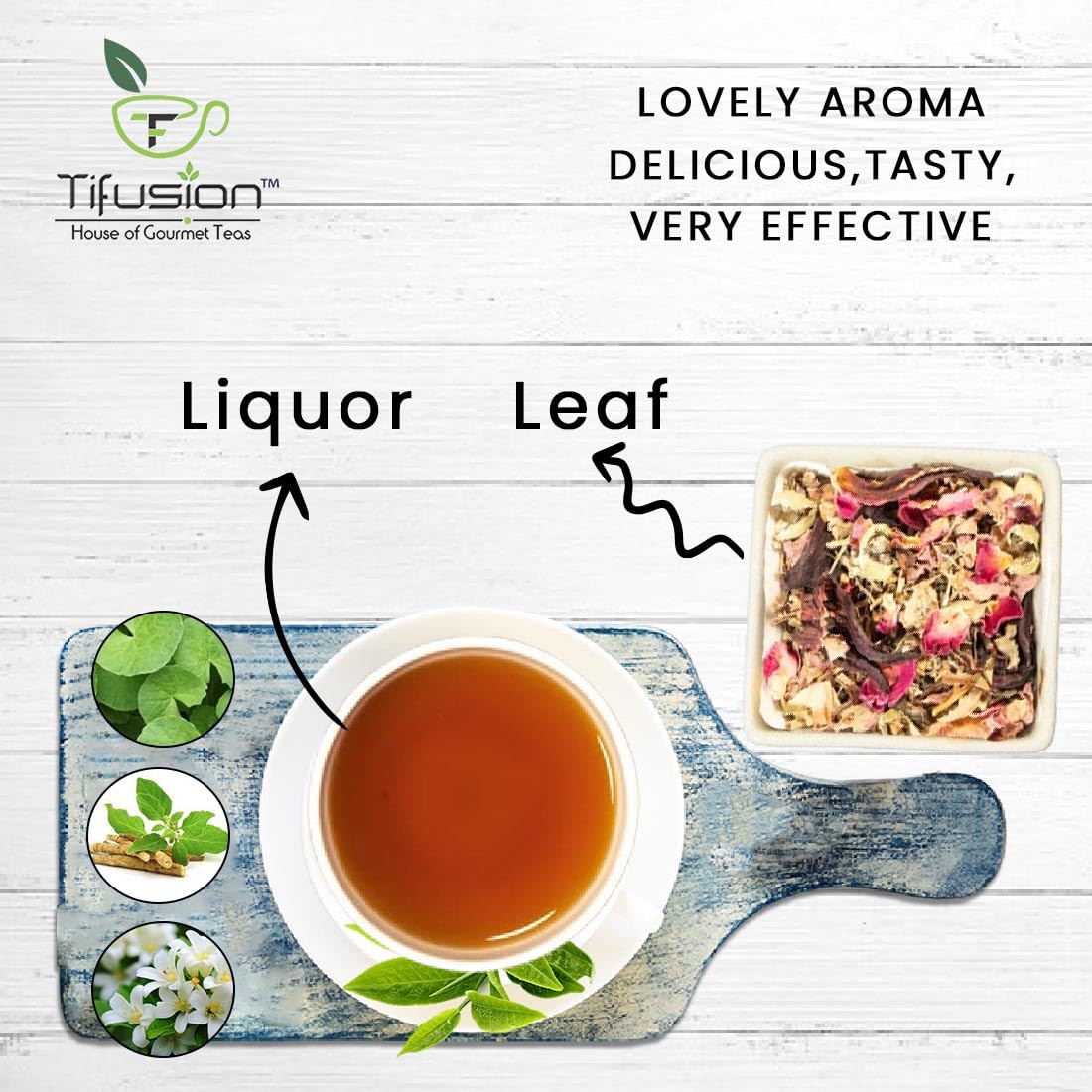 Tifusion Anti Stress Tea with Lemongrass, Valerian Roots & Chamomile Natural & Organic Whole Loose Leaf Tea for Stress Relief Anxiety & Depression 20 Tea Bags, 20 Cups