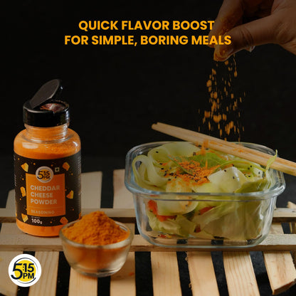 5:15PM Cheddar Cheese Powder for Popcorn, Pasta, Pizza, Nachos & Fries | Popcorn & Cheese Seasoning Powder,1 Count