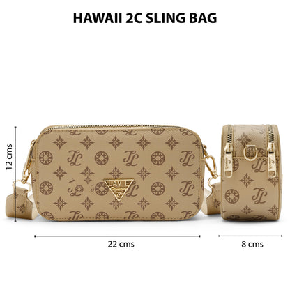 Lavie Signature Hawaii Woman's Crossbody Sling Bag | Ladies Purse Handbag | Gift for Women