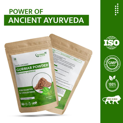 Nutridig Healthcare 100% Natural Gurmar Powder, 100gm | Cleanses Liver & Managed Blood Sugar Level | | For Blood Sugar Level Management & Diabetes Care