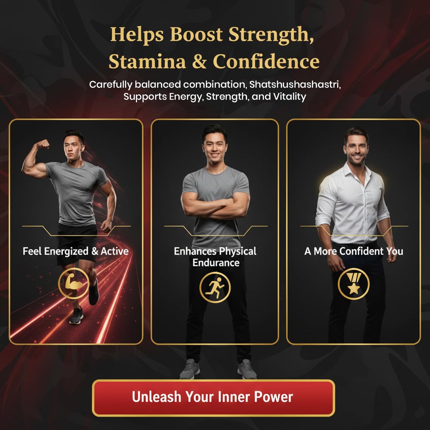 LIMXTRA Testosterone Support for Men | Ayurvedic Formula Ashwagandha, Shatavari, Gokshura, Kauch Beej, Biloba & Asian Red Ginseng | For Energy, Stamina, Vitality & Muscle Mass (20 Capsules)