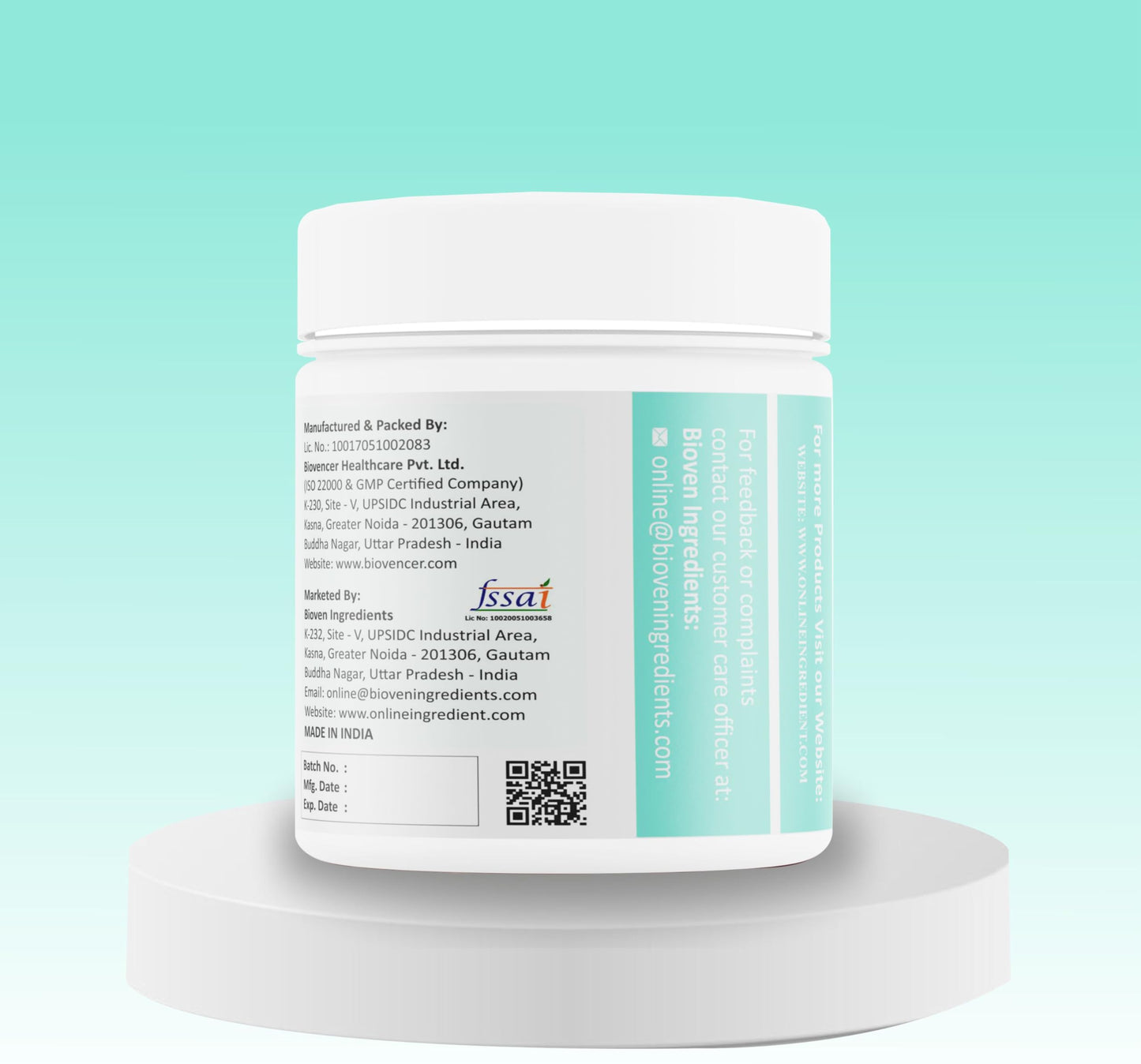 Bioven Ingredients Potassium Chloride (Gram, 125)