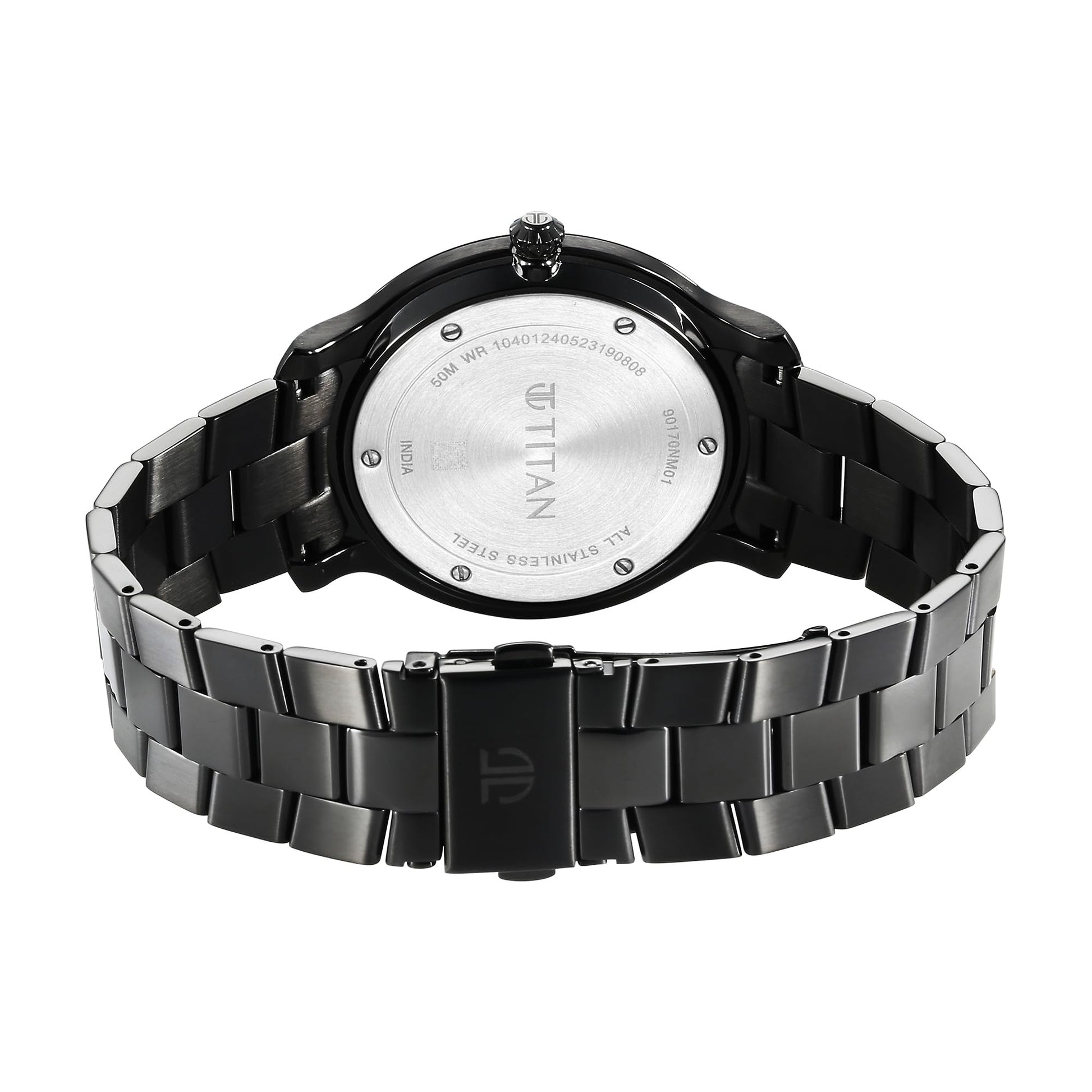 Titan Classic Distincta Green Dial Analog with Date Stainless Steel Str- image 3