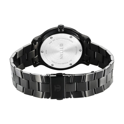 Titan Classic Distincta Green Dial Analog with Date Stainless Steel Str- image 3