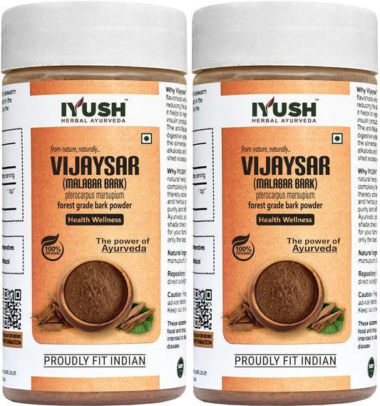 IYUSH Herbal Ayurveda Vijaysar Powder (pack of 2)- 100gm each