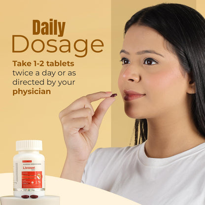 Livoset Liver Care – 60 Tablets | Ayurvedic Formula for Detox, Fatty Liver & Metabolism | Supports Digestion, Appetite & Natural Wellness