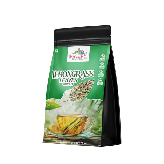 EATERY HARVEST Lemongrass Tea Leaves, 100% Natural, Caffeine-Free 100 gm, Makes 80+ herbal tea Cups