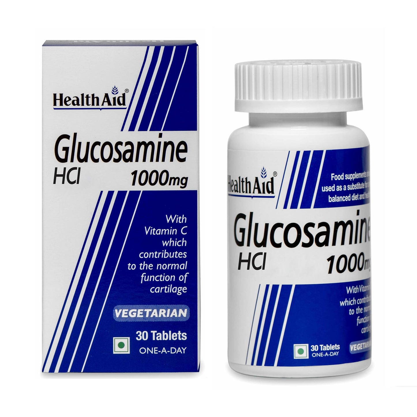 HealthAid Glucosamine HCL 1000mg with Vitamin C, Curcuma Extract & Mang- image 2
