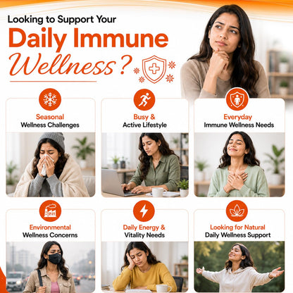 Immuno Plus Immunity Booster Vegan Capsules (60) | Ayurvedic Supplement for Strong Immunity, Energy & Daily Wellness