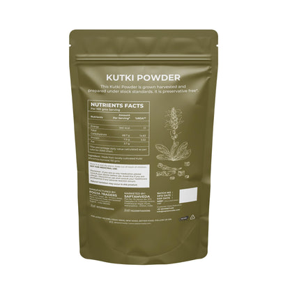 SAPTAMVEDA Premium Kutki Powder, 150 Gm - Liver Support & Detox (Pack o- image 6