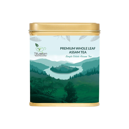Assam Single Estate Garden Fresh Whole Leaf Orthodox Tea.Refreshing Chai Patti.100% Natural and Anti oxidant Rich (100 Grams)