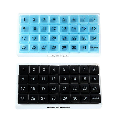 Enakshi® Monthly Pill Organizer 31 Day for Travel Supplements Vitamins Medications Blue|Health & Beauty | Health Care | Pill Boxes, Pill Cases