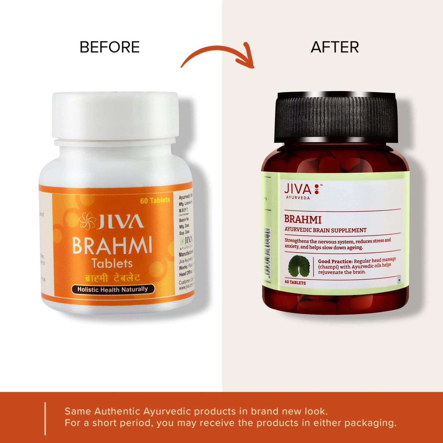 Jiva Brahmi Tablets 500mg | 100% Ayurvedic Formulation Rejuvenates Nerv- image 3
