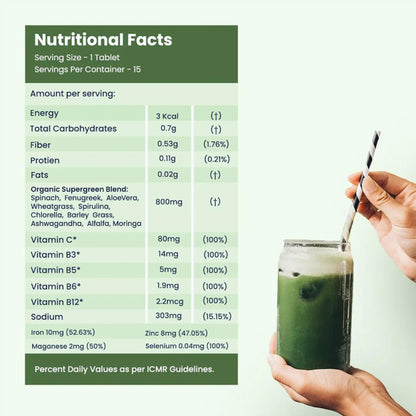 Wellbeing Nutrition Daily Greens | Wholefood Multivitamins with Vitamin- image 3