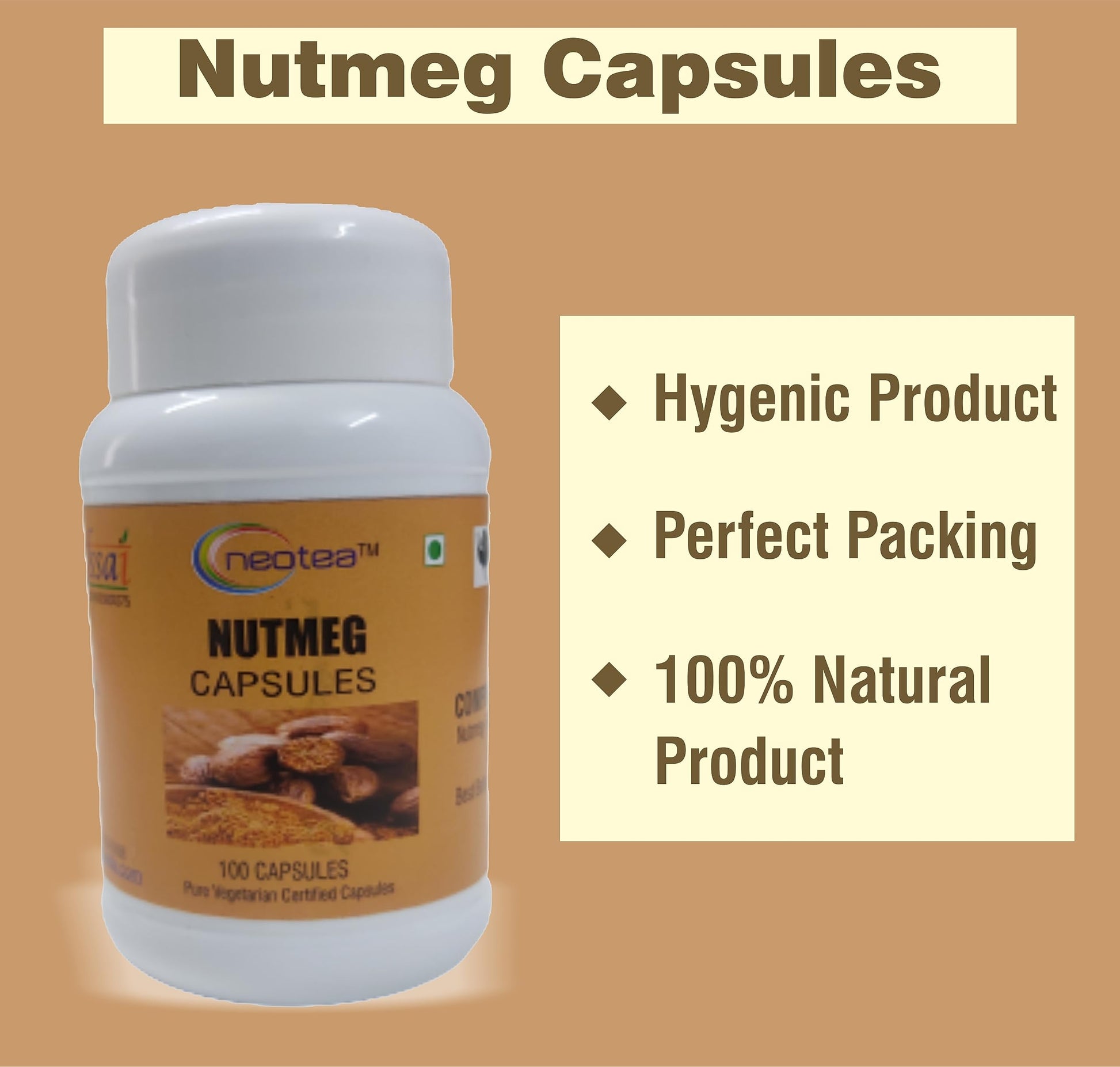 Neotea Nutmeg | Jathikkai Jaiphal Brain Health - Remove Blackheads Caps- image 7
