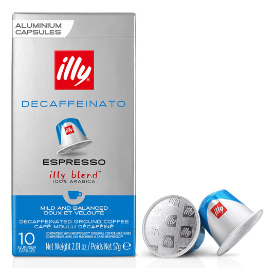 illy Nespresso Coffee Compatible Capsules - DECAFFEINATO Espresso