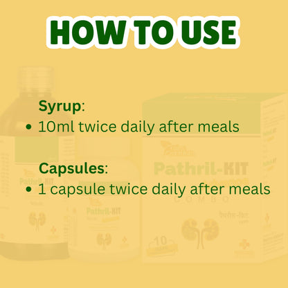 Medconic Healthcare Pathril Combo | Ayurvedic Kidney & Urinary Care Syrup + Capsules with Pashan Bhed, Gokshur & Shilajeet – 200ml + 20 Caps