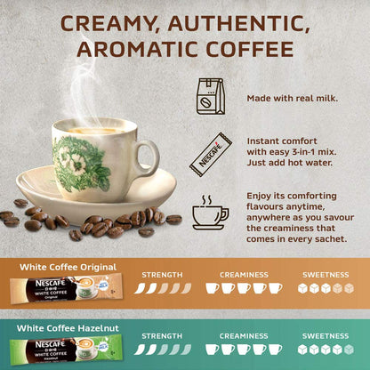 Nescafe Ipoh White Coffee Original (15 Sachets) - "Oh So Creamy" Premix Instant Coffee Deliciously Milky, Creamy & Aromatic Coffee With A Rich Layer Of Foam Just Mix With Water - Instant, Bag, 0.68 Kg