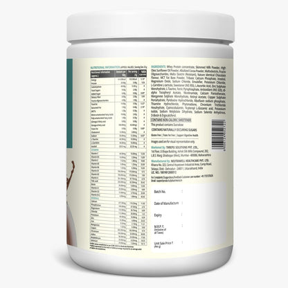 PharmEasy Diabetic Protein Powder - 400g | 2X Calcium, Magnesium and Zinc | Protein Intake Twice Daily for Supporting Sugar Levels & Weight Balance | No Added Sugar | Dutch Chocolate Flavor