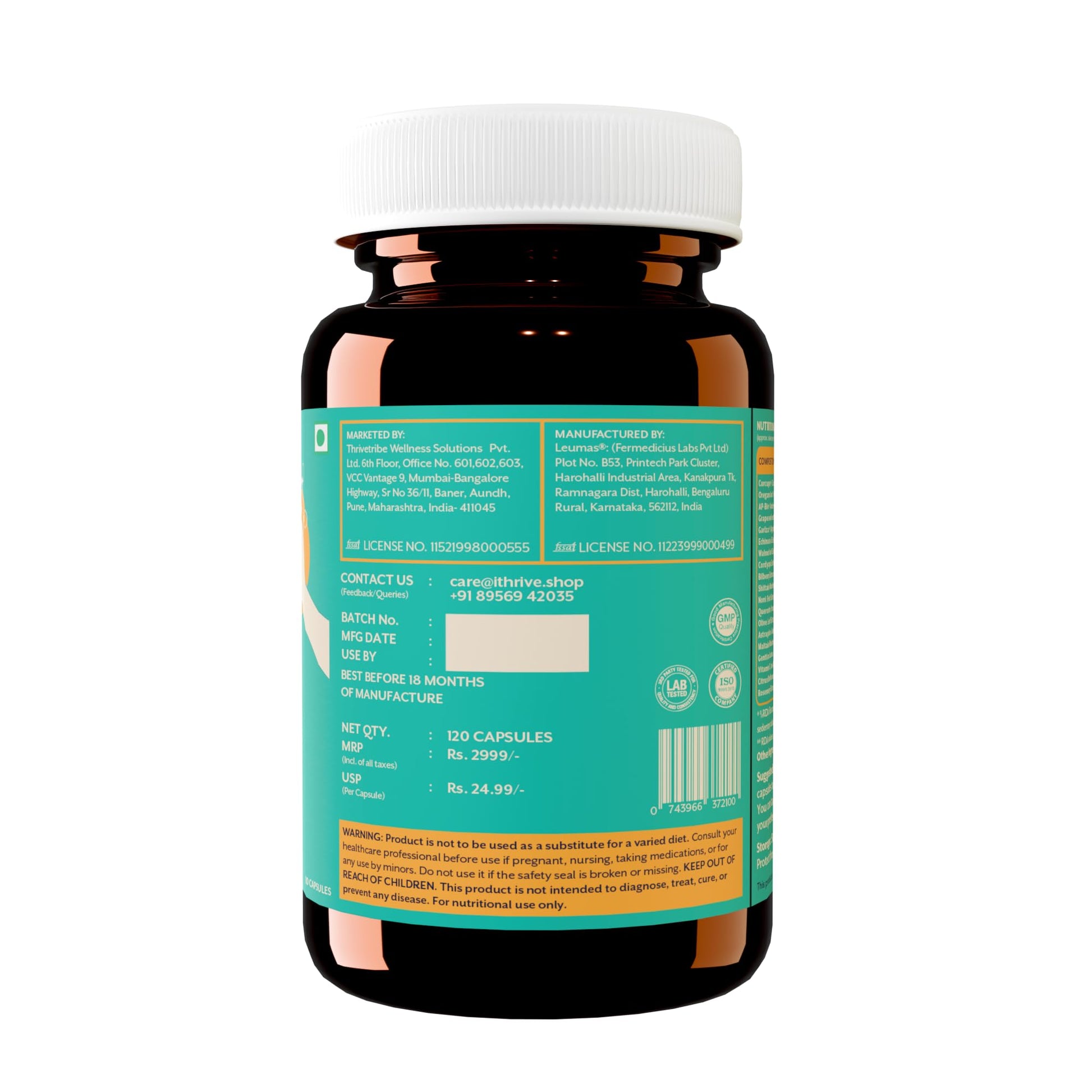 iThrive Essentials Immune Support – Enhanced Formula with Maitake, Herb- image 5