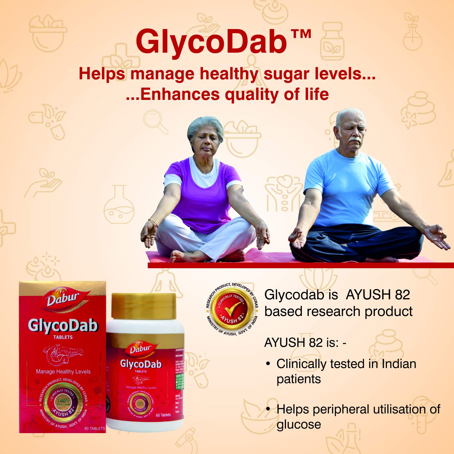 Dabur GlycoDab - 60 Tablets- image 3