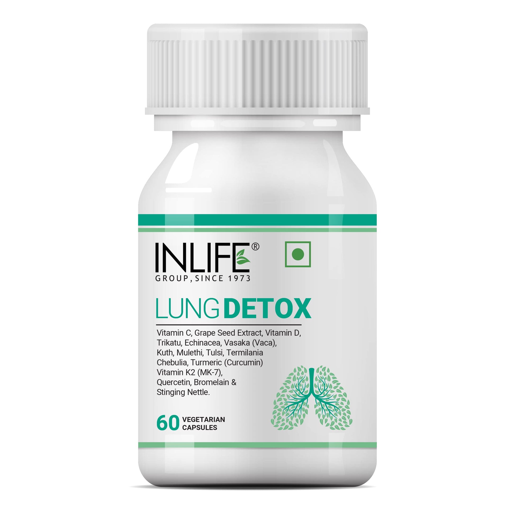INLIFE Lung Detox Supplement | Stinging Nettle, Echinacea, Quercetin, Mulethi, C