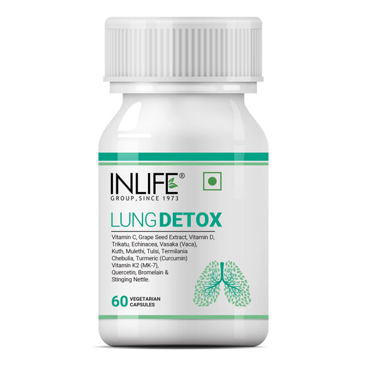INLIFE Lung Detox Supplement | Stinging Nettle, Echinacea, Quercetin, Mulethi, C