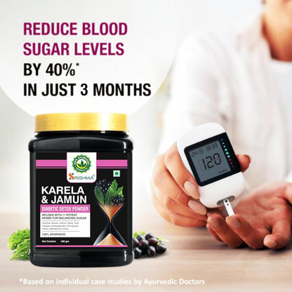 Srishma Karela, Jamun Diabetic Detox Powder | Infused with 11 Potent He- image 3