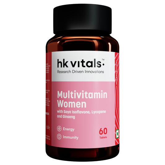 HealthKart HK Vitals Multivitamin for Women, With Zn, Vitamin C, D, Multimineral
