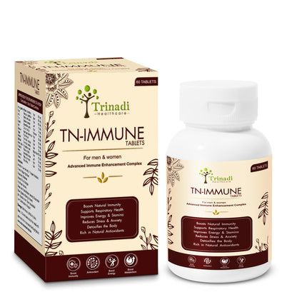 Trinadi Healthcare TN-IMMUNE Advanced Immune Enhancement Complex (Tablets & Syrup). Boosts immunity, respiratory health, energy, and reduces stress. (Combo OF 2)