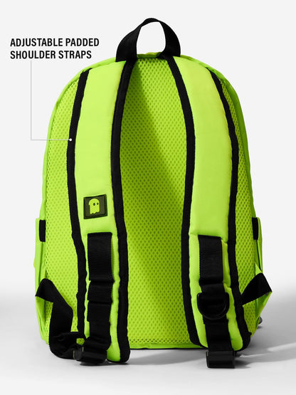The Souled Store Solids: Neon Green Mini Bags 2 Compartment 12 L Backpack