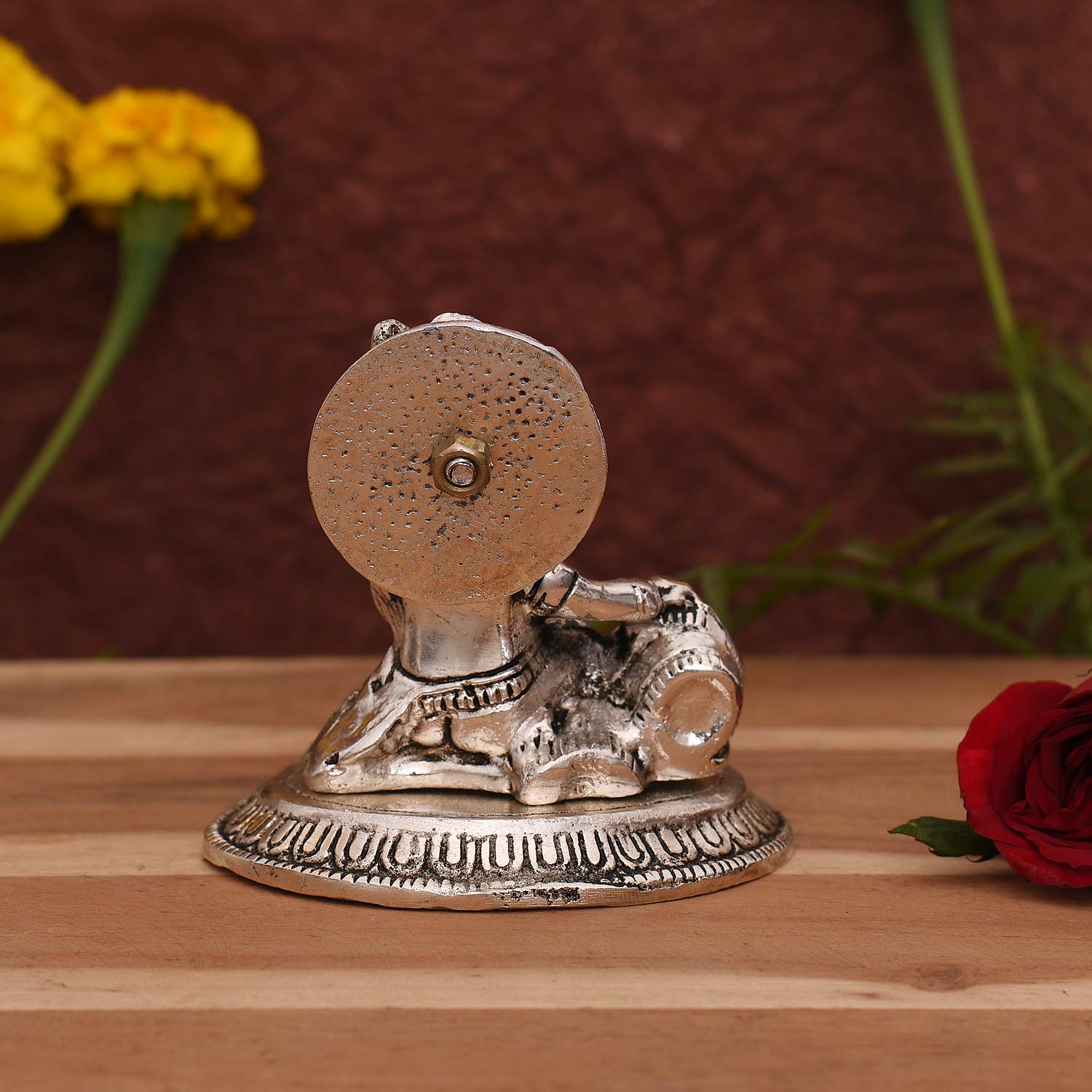 Collectible India Metal Laddu Gopal Makhan Krishna Statue Idol, 3.5x4x2- image 4