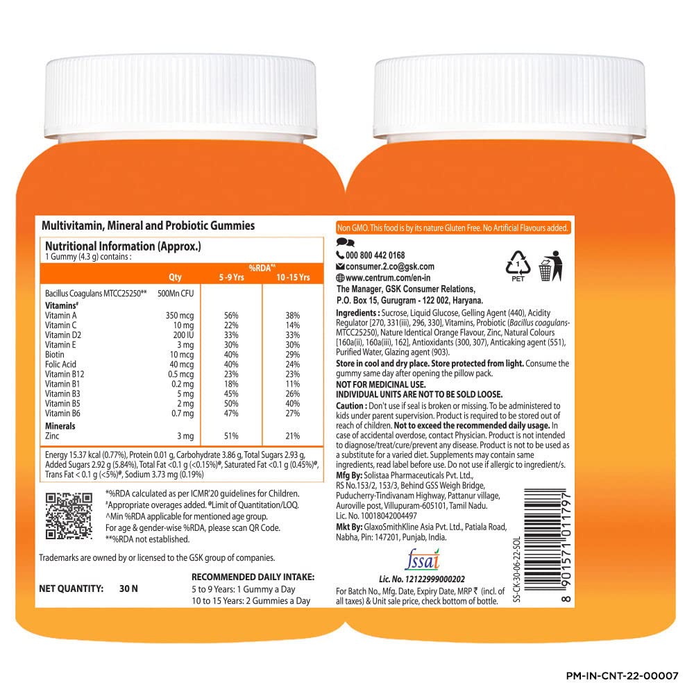 Centrum Kids, with probiotics, Vitamin C & 11 other nutrients for Immun- image 6