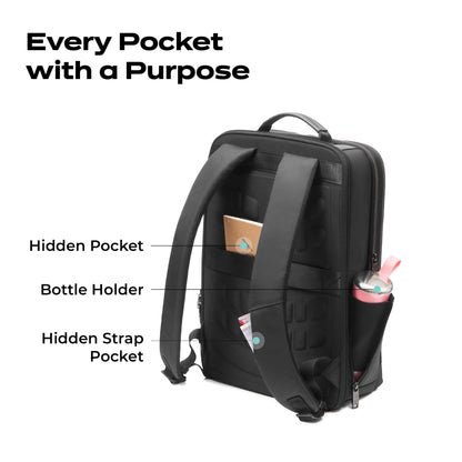 ONNIRICO Whisper Valley Premium Travel Backpack 16.4L, Infinity Black,- image 4