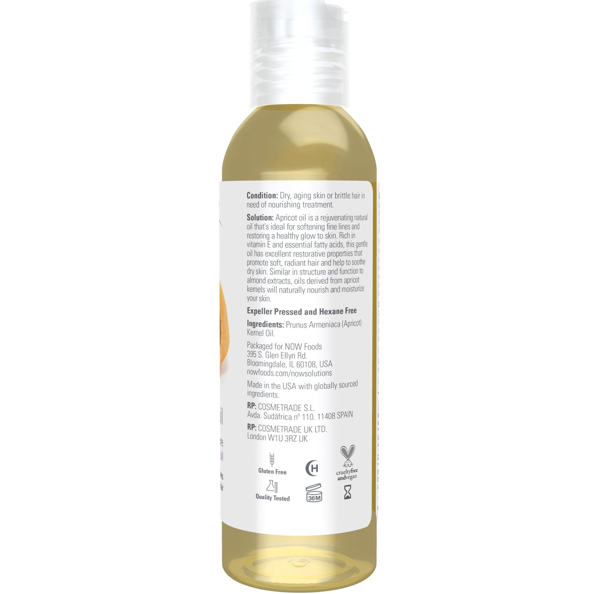 Now Apricot Kernel Oil, 4-Ounce- image 6
