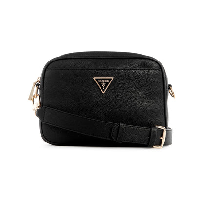 Guess Zipper PU Women's Casual Wear Camera Bag (BLACK, MEDIUM)