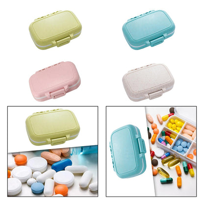 ECOMISTIQ®2xPill's Box Mini Portable Pills Organizer Case for Fish Oil Supplements Daily Green|Health & Beauty|Health Care|Pill Boxes, Pill Cases