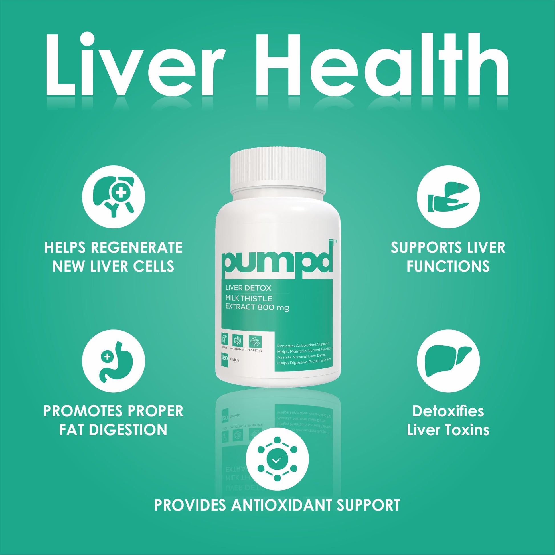 Pumpd Liver Detox Supplement with Milk Thistle Extract 800mg | 80% Flav- image 5
