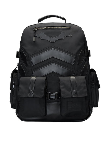 The Souled Store Batman: Gotham Gear 4-Compartment Backpack – Utility Belt Inspired Design with 15.6″ Laptop Sleeve