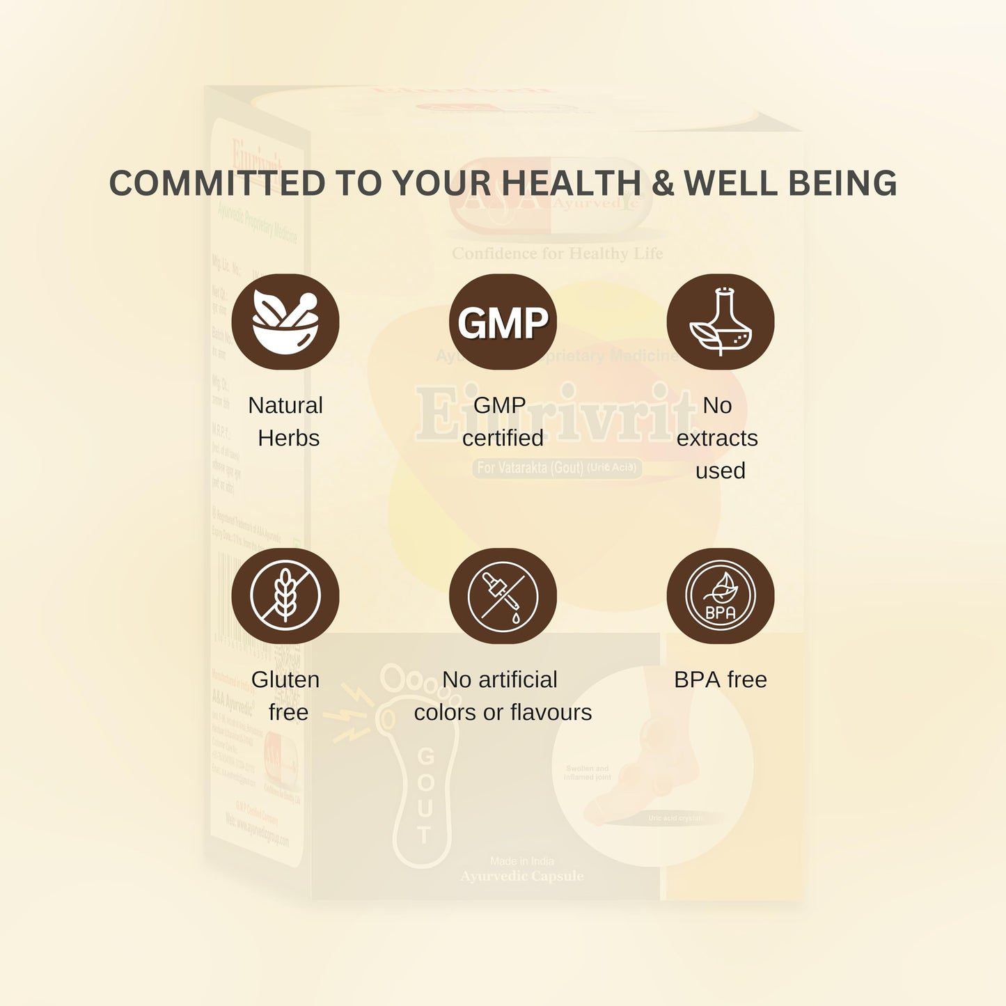 Eiurivrit Ayurvedic UricAcid Medicine | 60 capsule- image 3