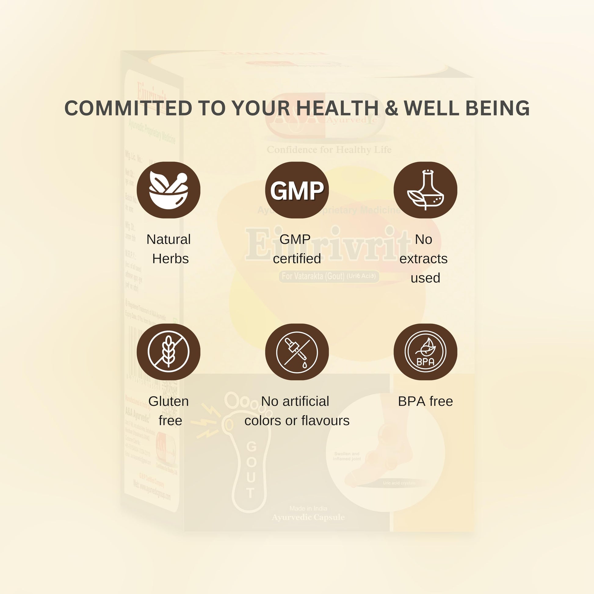 Eiurivrit Ayurvedic UricAcid Medicine | 60 capsule- image 3