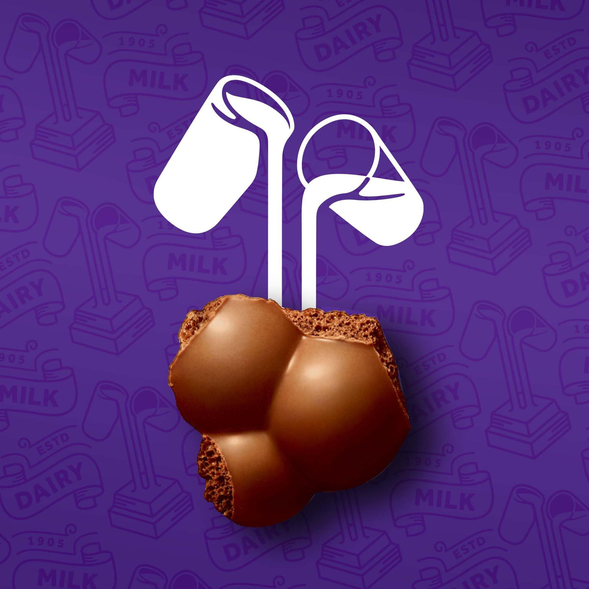 Cadbury Dairy Milk Bubbly Minis Milk Chocolate with Chocolate Bubbles, Great for Sharing 156g (Product Of Egypt) Get Flavourito Kunafa Chocolate 20g Absolutely Free From DECADENT FOODS