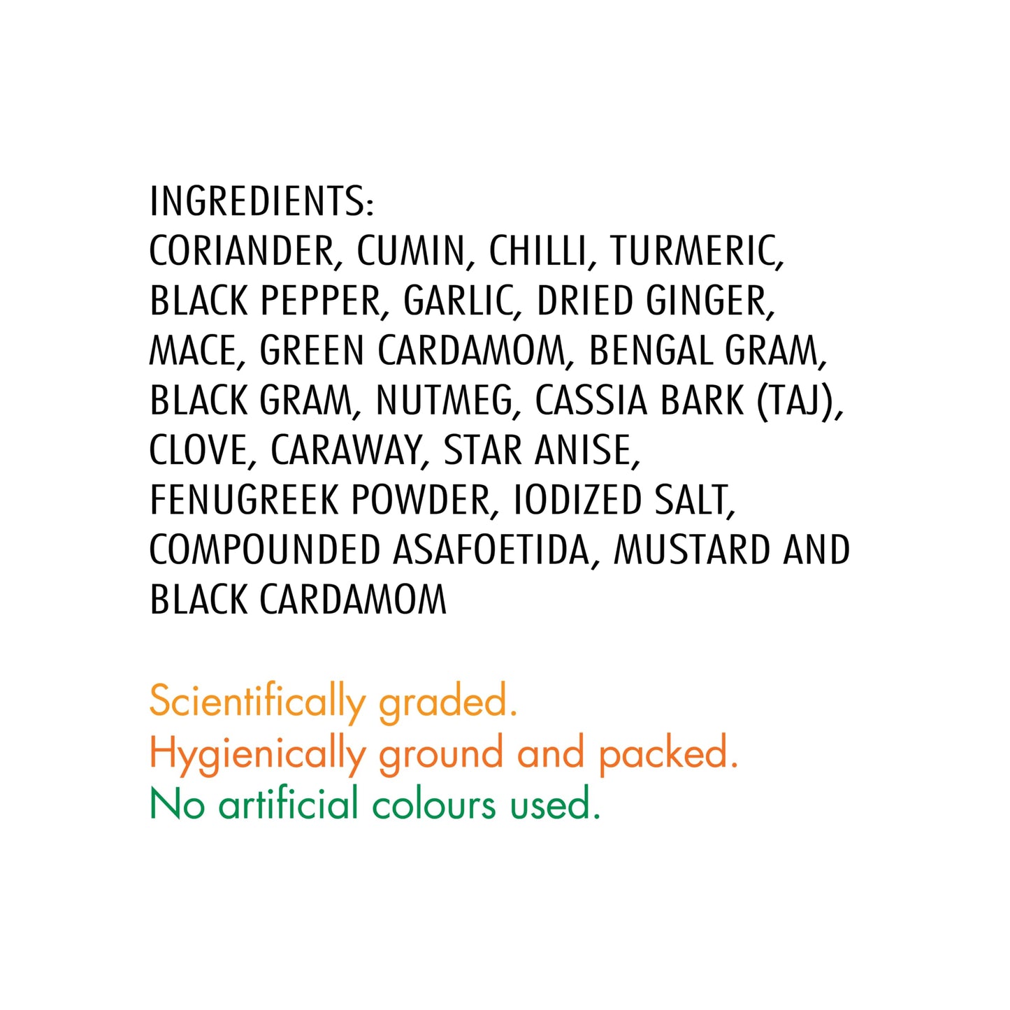 Everest Kitchen King Mixed Masala Powder 100G Carton, Turmeric