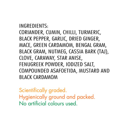 Everest Kitchen King Mixed Masala Powder 100G Carton, Turmeric