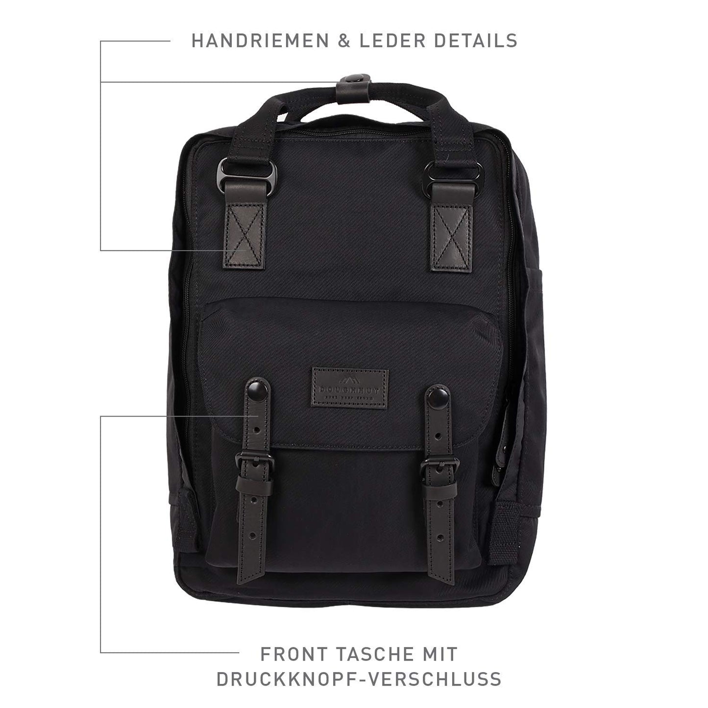 Doughnut Women's Macaroon Backpack (One Size, Black)