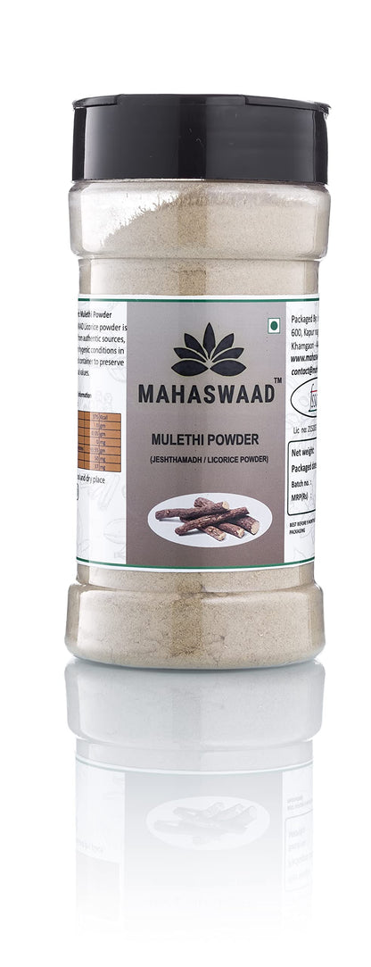 Mahaswaad Mulethi powder | Liquorice powder | Glycyrrhiza glabra | Yashtimadhu Powder | Best for overall healthcare as per Ayurveda. (200gm)