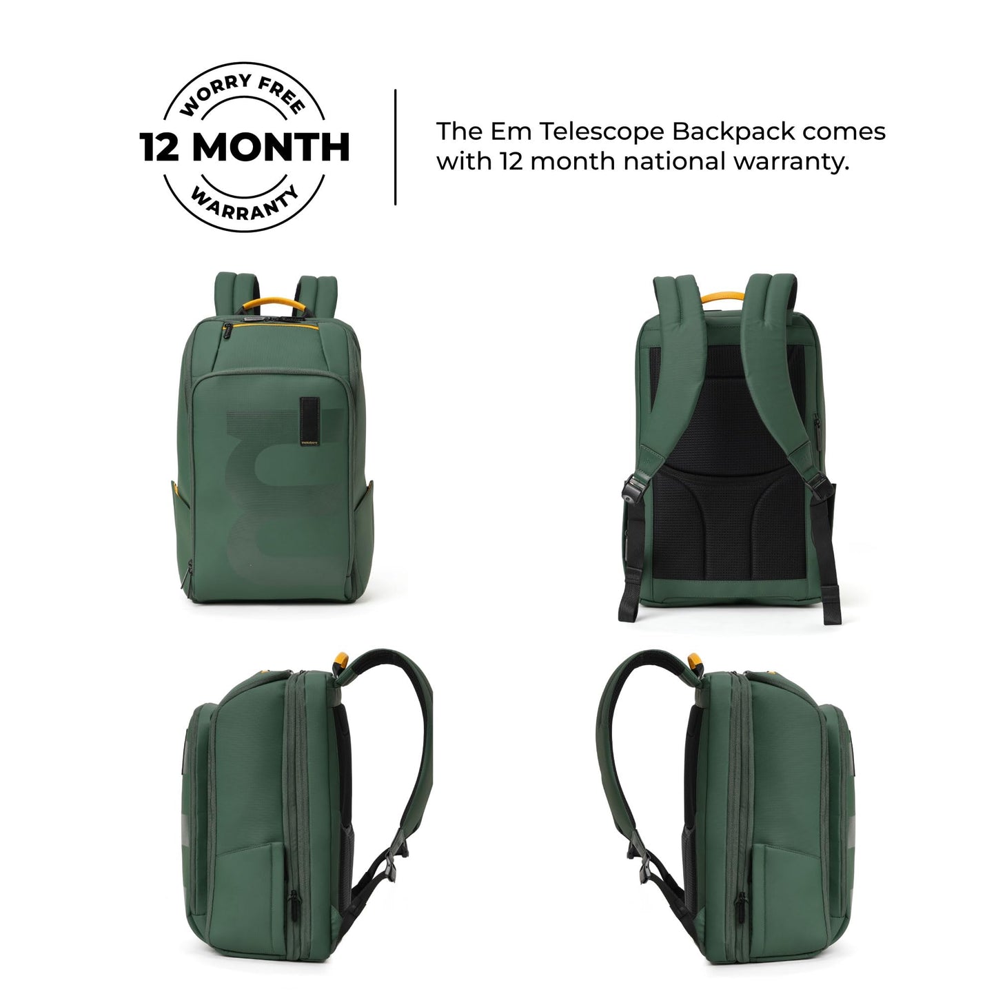 MOKOBARA The Em Telescope Expandable Backpack - Green, Water-Resistant- image 2
