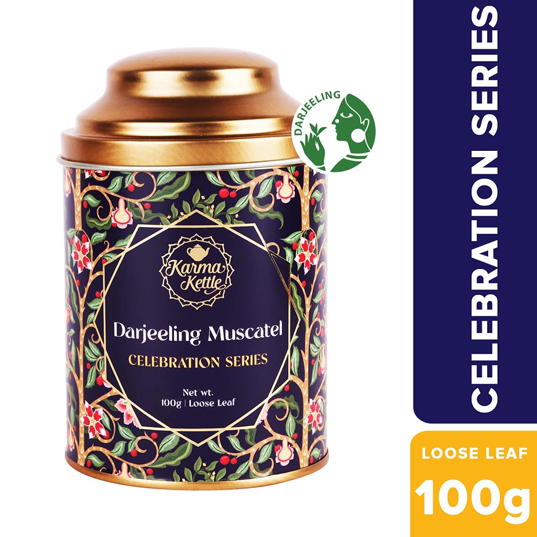 Karma Kettle Darjeeling Muscatel Black Tea Whole Leaf - 100 gm