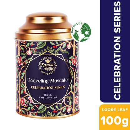 Karma Kettle Darjeeling Muscatel Black Tea Whole Leaf - 100 gm