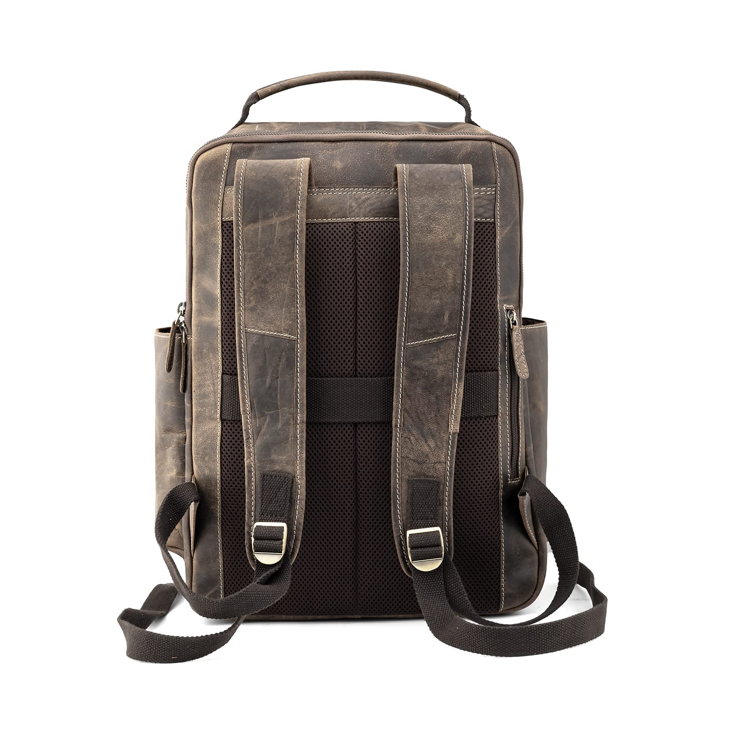 Goatter 24 Ltrs Men's Hunter Leather Backpack For 16 Laptop Travel Hiki- image 5